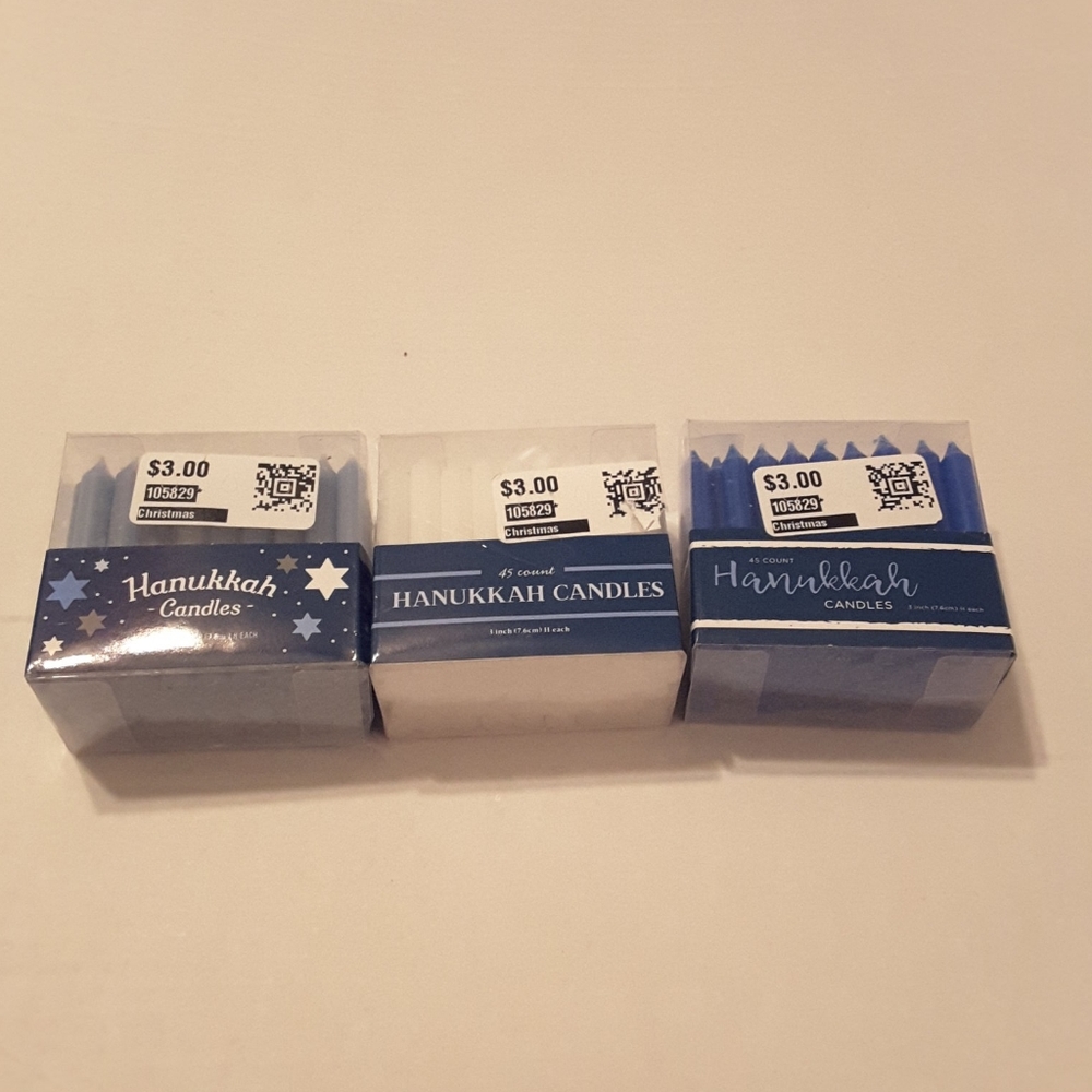 COPY - Hanukkah Candles 3 packs